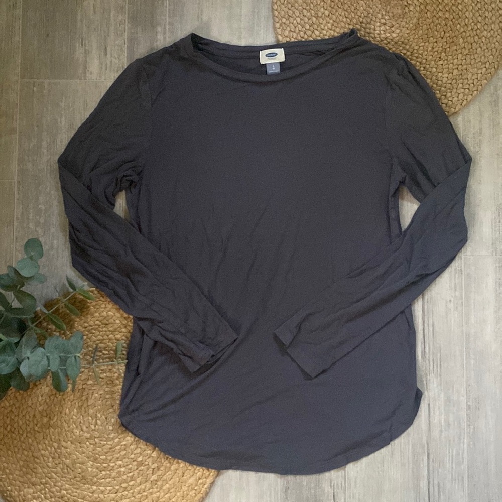 Old Navy Women’s Grey Long Sleeve Tee Size Large